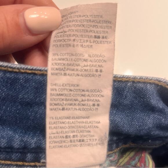 Desigual Women’s Embroidered Love Boyfriend Jeans Size 26 - Picture 11 of 14